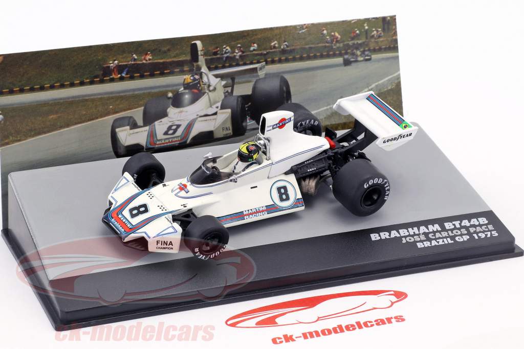 Carlos Pace Brabham BT44B #8 Vinder GP Brasilien Formel 1 1975 1:43 Altaya
