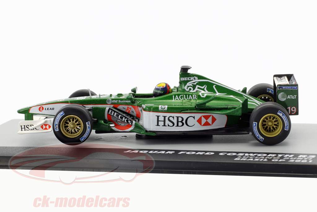 Luciano Burti Jaguar R2 #19 Brasilien GP formel 1 2001 1:43 Altaya