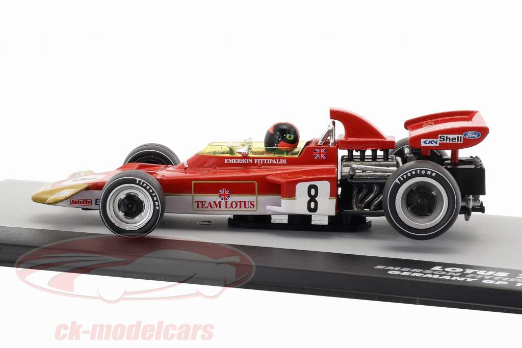 Emerson Fittipaldi Lotus 72D #8 Tyskland GP Formel 1 1971 1:43 Altaya