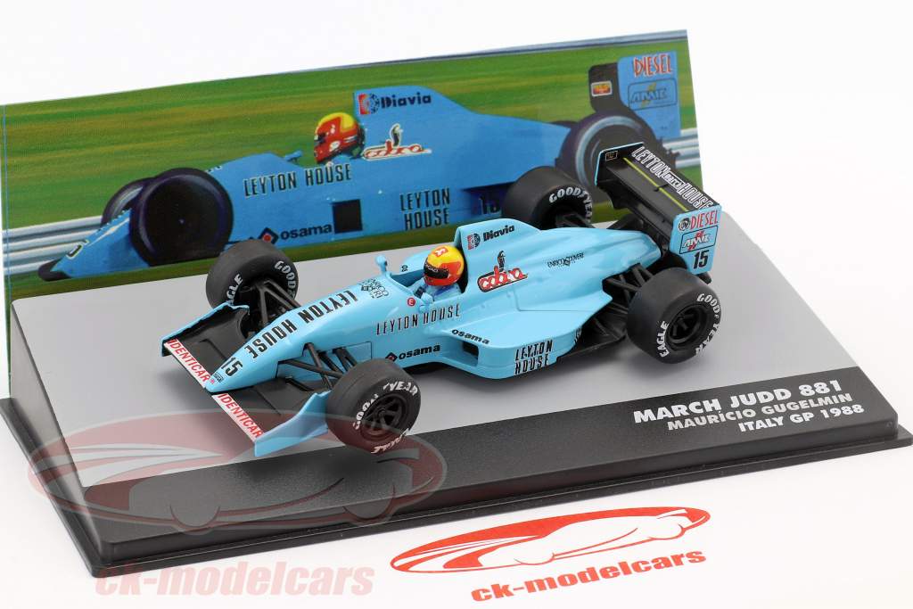 Mauricio Gugelmin March Judd 881 #15 Italy GP Formula 1 1988 1:43 Altaya