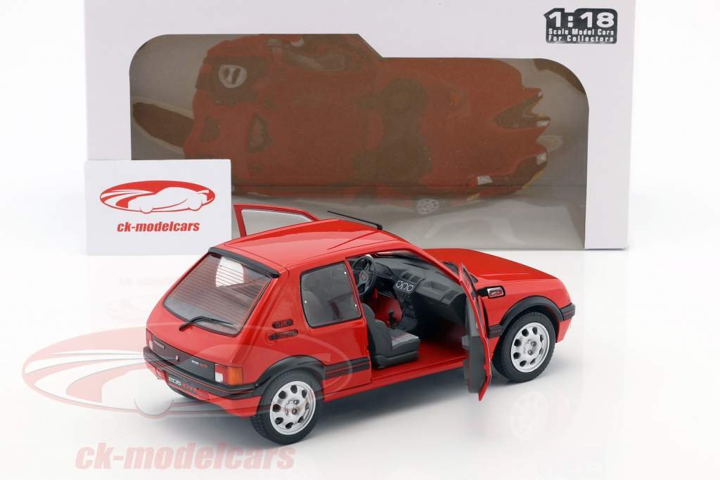 Peugeot 205 GTI MK1 año de construcción 1988 rojo 1:18 Solido