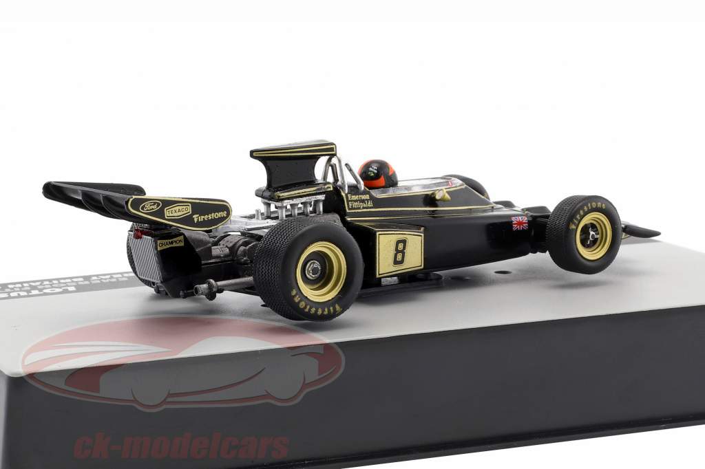Emerson Fittipaldi Lotus 72D #8 winnaar Brits GP formule 1 1972 1:43 Altaya