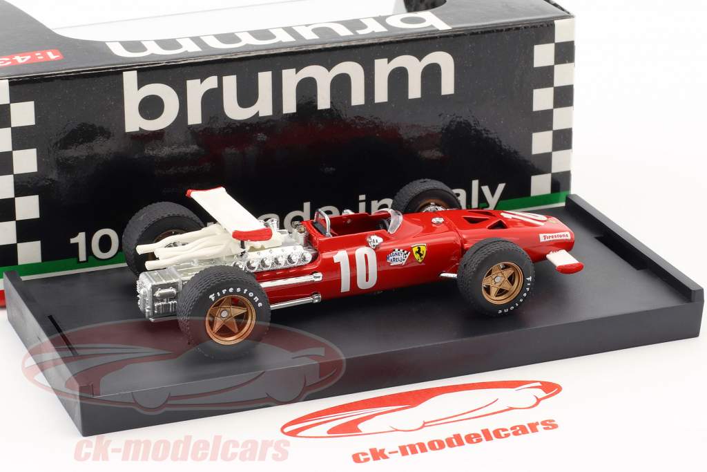 Pedro Rodriguez Ferrari 312 F1 #10 6th Italien GP Formel 1 1969 1:43 Brumm