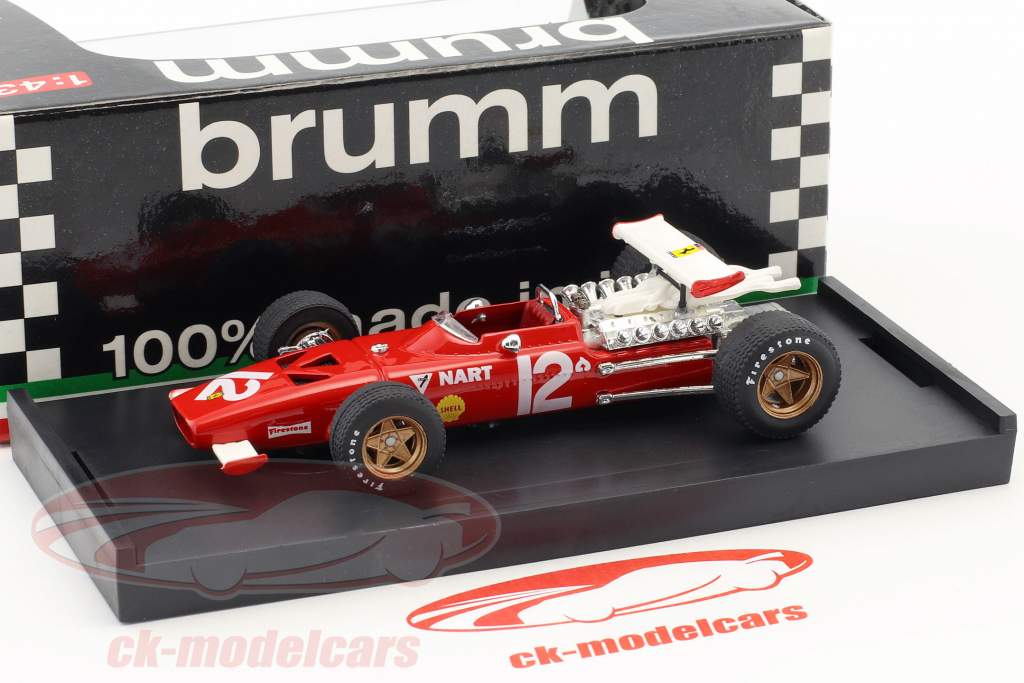 Pedro Rodriguez Ferrari 312 F1 #12 Messico GP formula 1 1969 1:43 Brumm