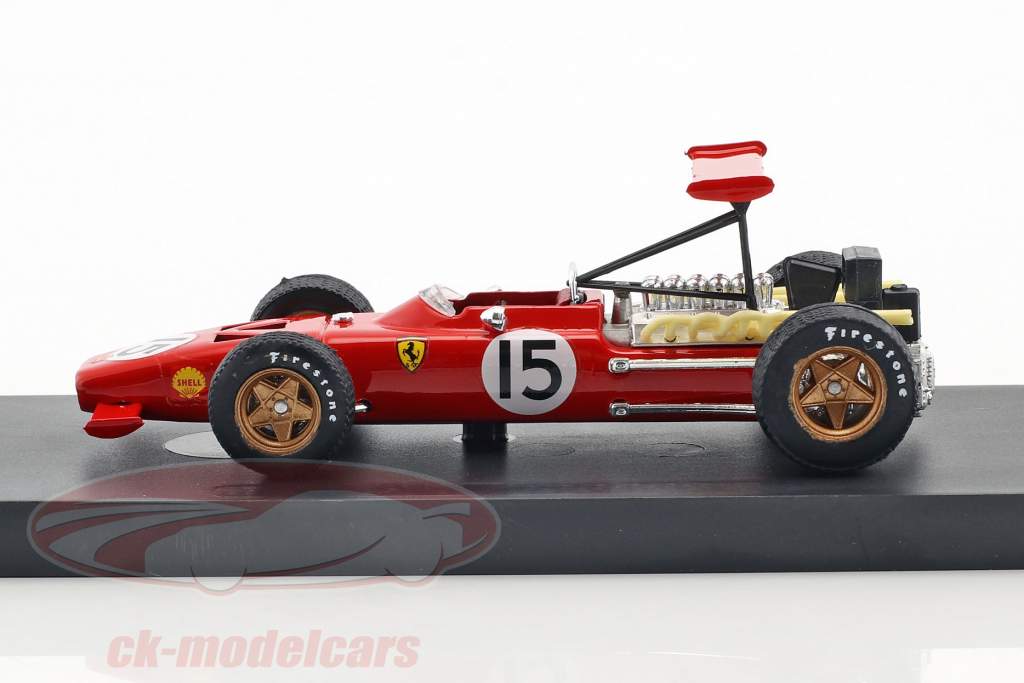 Chris Amon Ferrari 312 F1 #15 Espanha GP fórmula 1 1969 1:43 Brumm