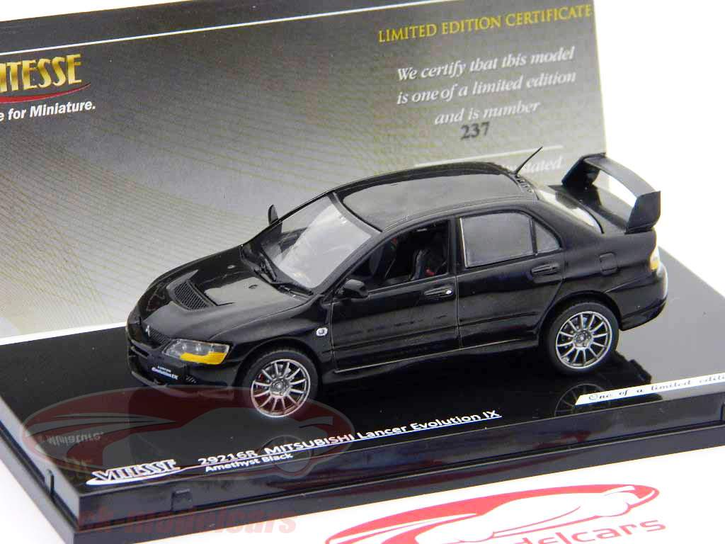 Mitsubishi Lancer Evolution IX RHD amethyst schwarz/amethyst black 1:43 Vitesse