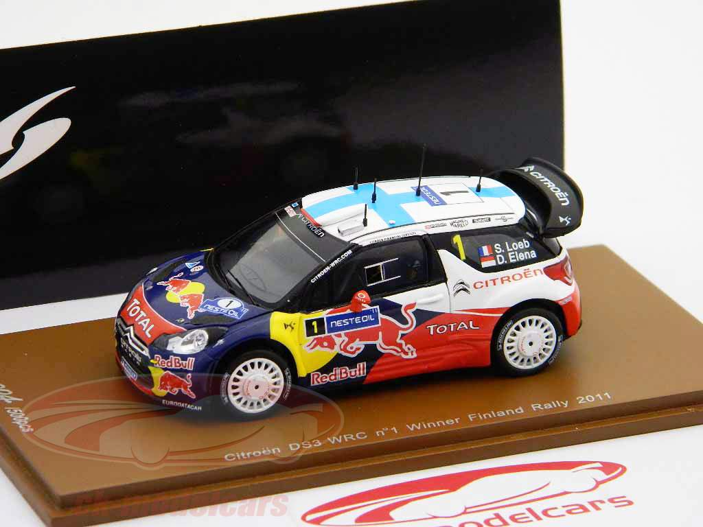 雪铁龙DS3 WRC＃1优胜者拉力芬兰2011 1:43星火