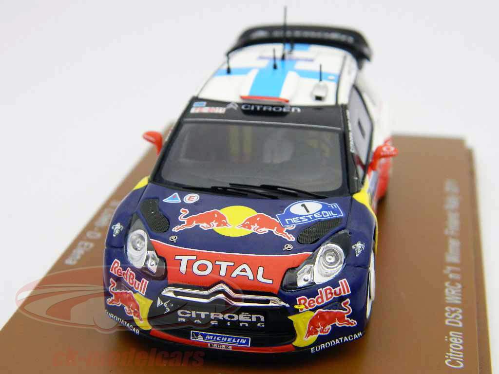 雪铁龙DS3 WRC＃1优胜者拉力芬兰2011 1:43星火