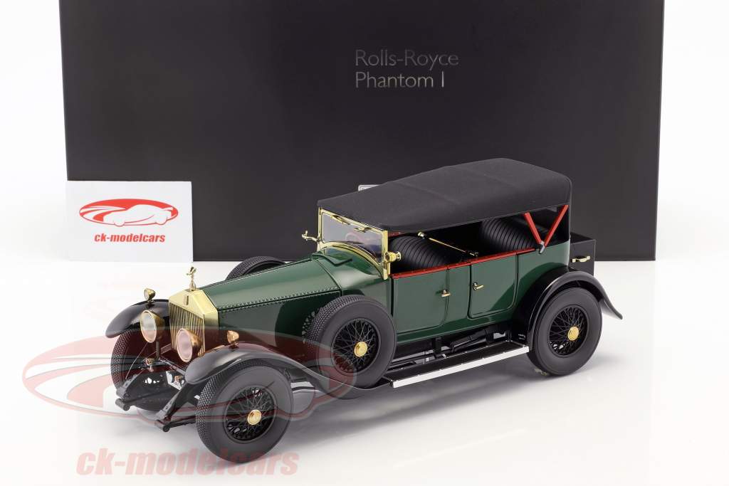 Rolls Royce Phantom I conversível ano de construção 1926 verde 1:18 Kyosho