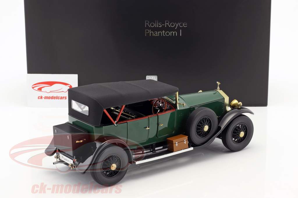 Rolls Royce Phantom I conversível ano de construção 1926 verde 1:18 Kyosho