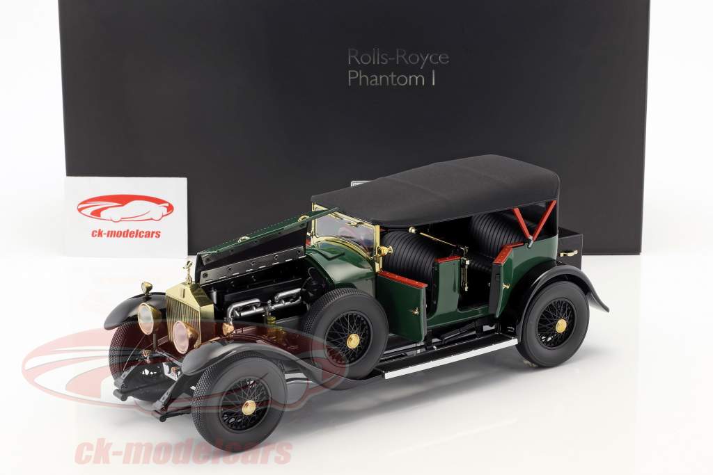 Rolls Royce Phantom I conversível ano de construção 1926 verde 1:18 Kyosho