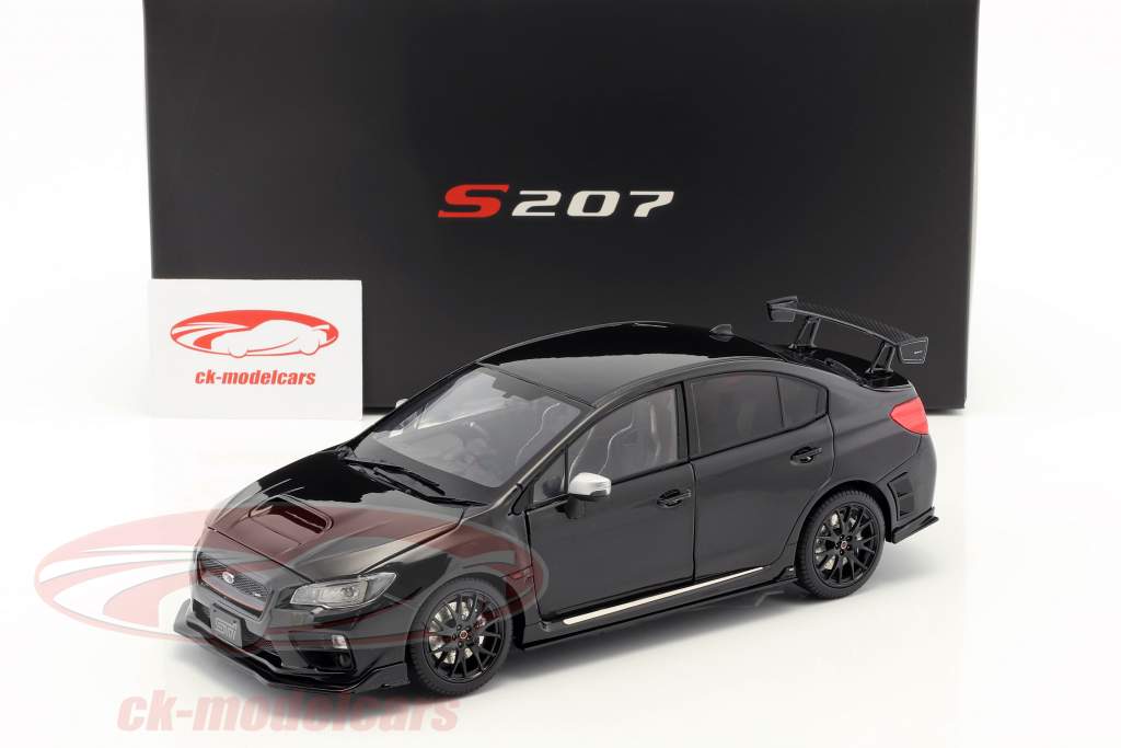 Subaru WRX STi S207 NBR Challenge Package Byggeår 2015 sort 1:18 SunStar