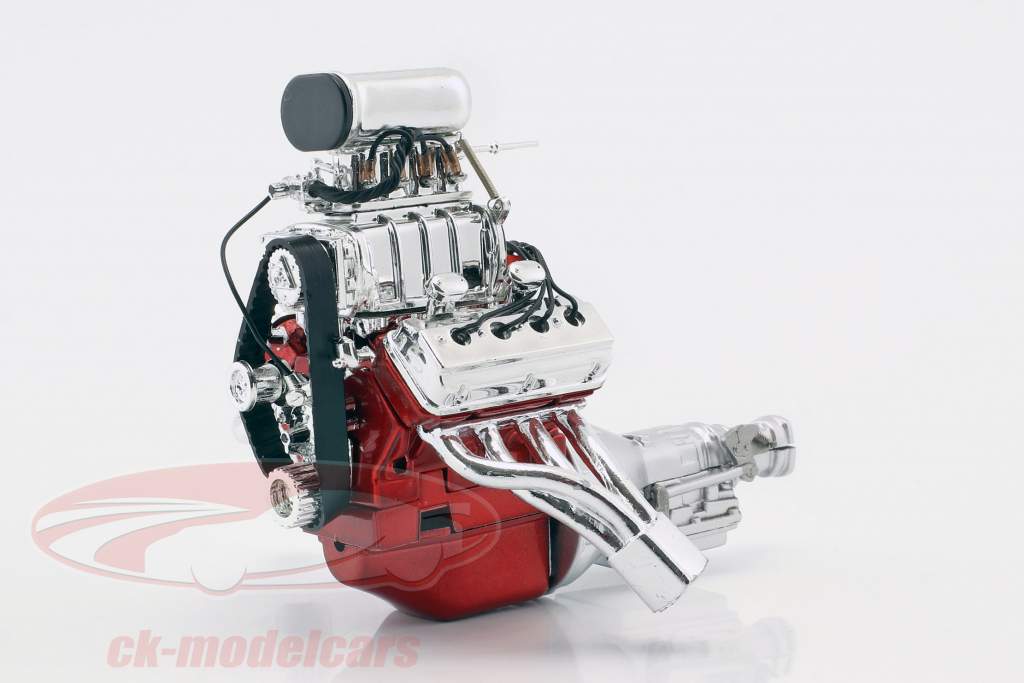 Gasser Dragster engine with transmission 1:18 GMP