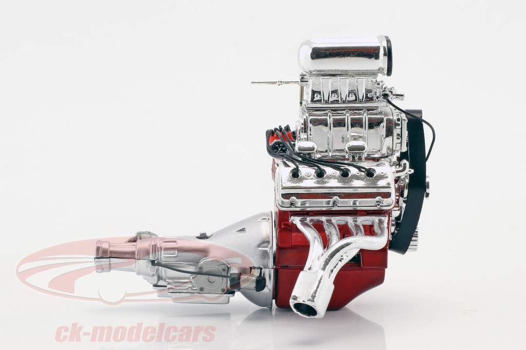 Gasser Dragster engine with transmission 1:18 GMP
