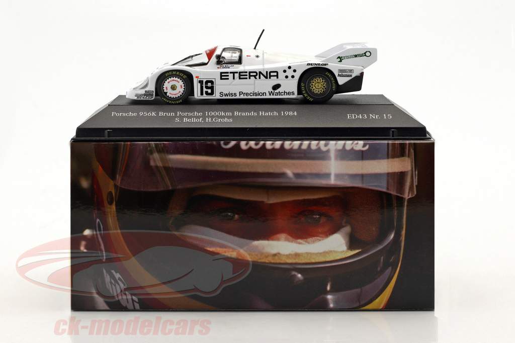Porsche 956K Brun #19 5e 1000km Brands Hatch 1984 Bellof, Grohs 1:43 CMR
