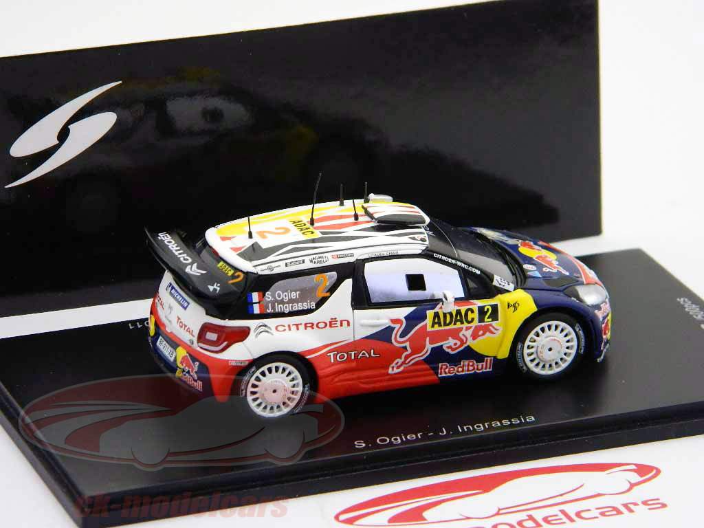 雪铁龙DS3 WRC＃2得主德国拉力赛2011 1:43星火