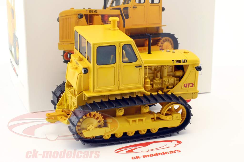 tractor cadena T100 M3 amarillo 1:32 Schuco