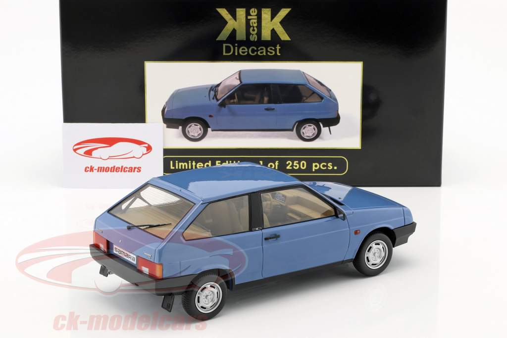 Lada Samara Opførselsår 1984 blå 1:18 KK-Scale