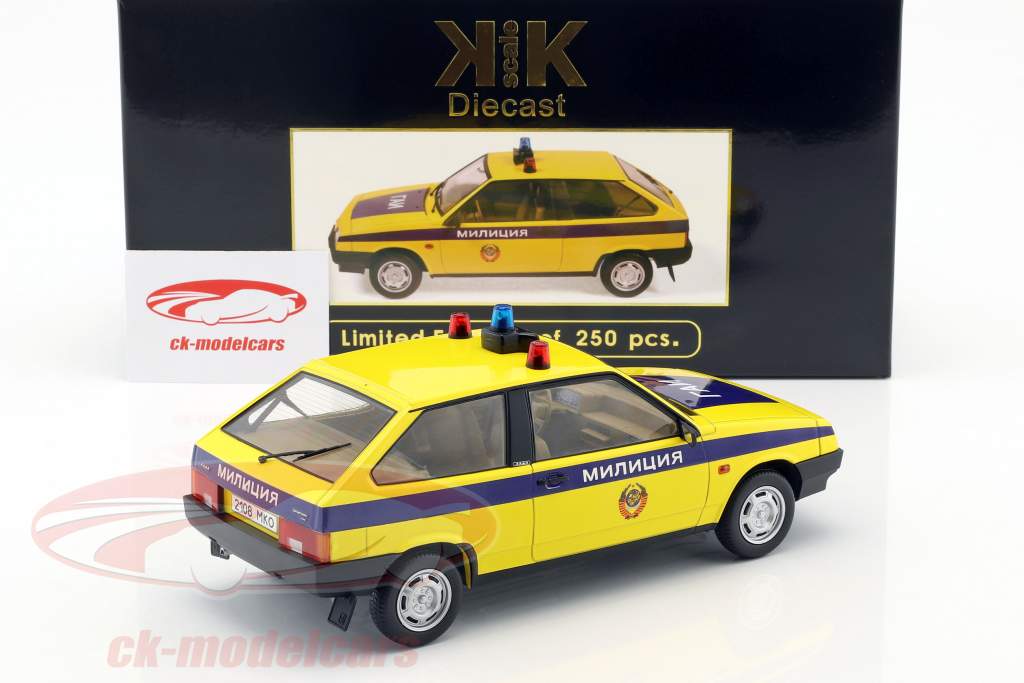Lada Samara Polizei Russland Baujahr 1984 gelb / blau 1:18 KK-Scale