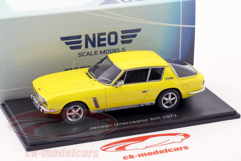 Jensen Interceptor SIII año de construcción 1972 amarillo 1:43 Neo