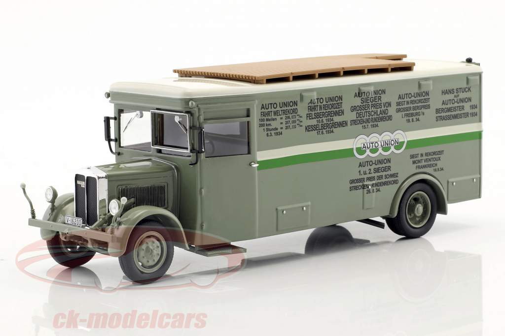 NAG Büssing course camion Auto Union vert / blanc 1:43 Neo