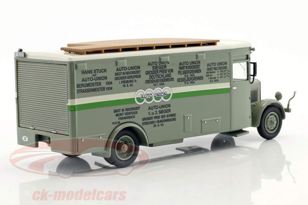 NAG Büssing course camion Auto Union vert / blanc 1:43 Neo