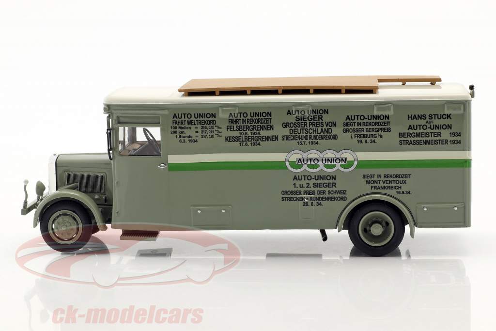 NAG Büssing course camion Auto Union vert / blanc 1:43 Neo