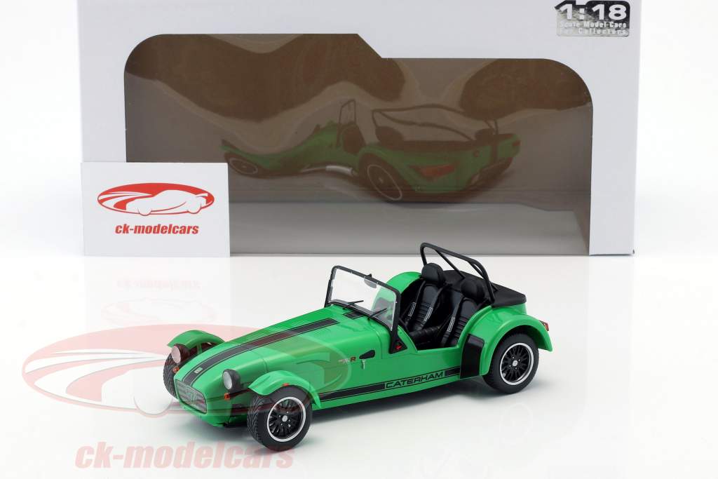 Caterham Seven 275R année de construction 2014 vert / noir 1:18 Solido