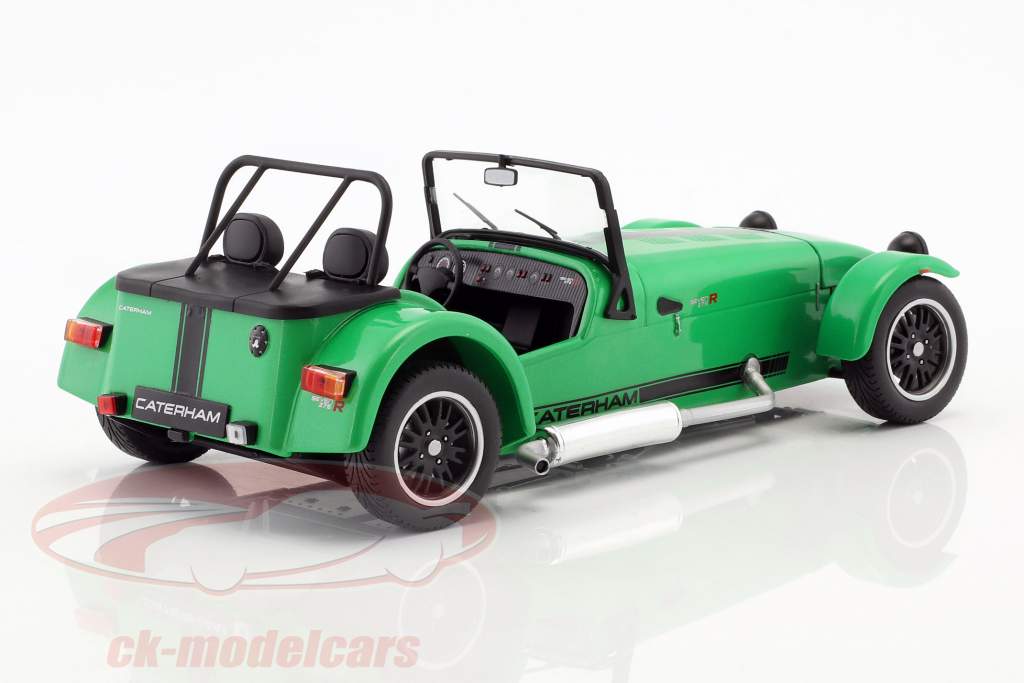 Caterham Seven 275R année de construction 2014 vert / noir 1:18 Solido