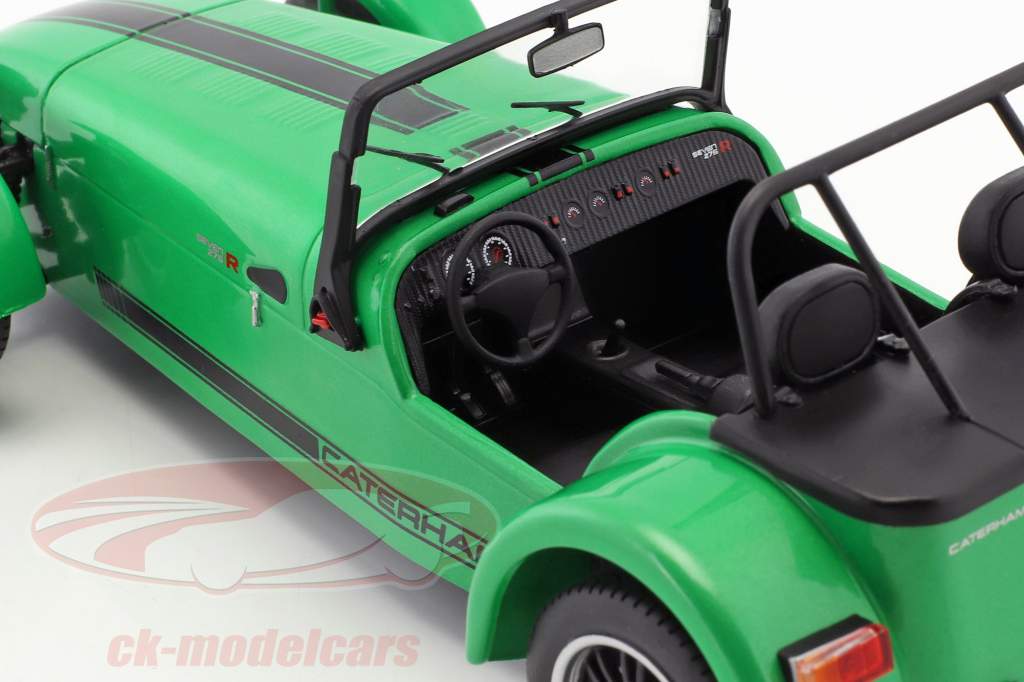 Caterham Seven 275R année de construction 2014 vert / noir 1:18 Solido