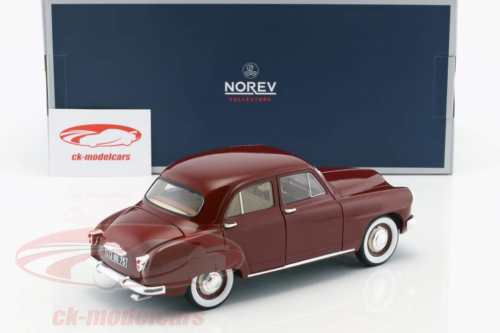 Simca 9 Aronde 建造年份 1953 苋菜 红 1:18 Norev