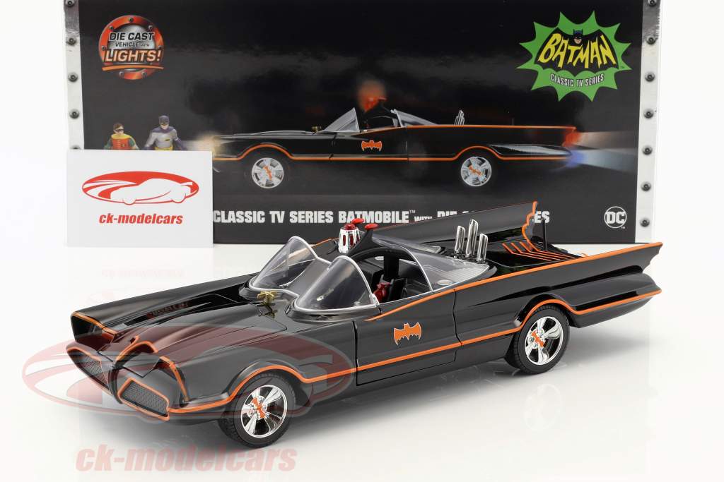 Batmobile Classic TV Series 1966 と Batman そして Robin 図 1:18 Jada Toys