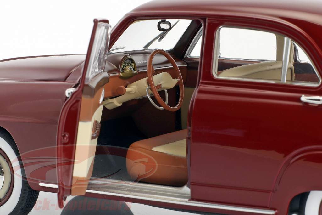 Simca 9 Aronde 建造年份 1953 苋菜 红 1:18 Norev