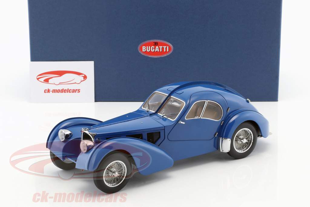 Bugatti 57S Atlantic built in 1938 blue 1:18 AUTOart