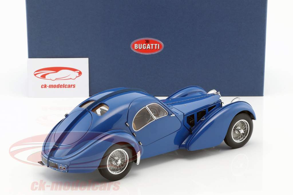 Bugatti 57S Atlantic Baujahr 1938 blau 1:18 AUTOart