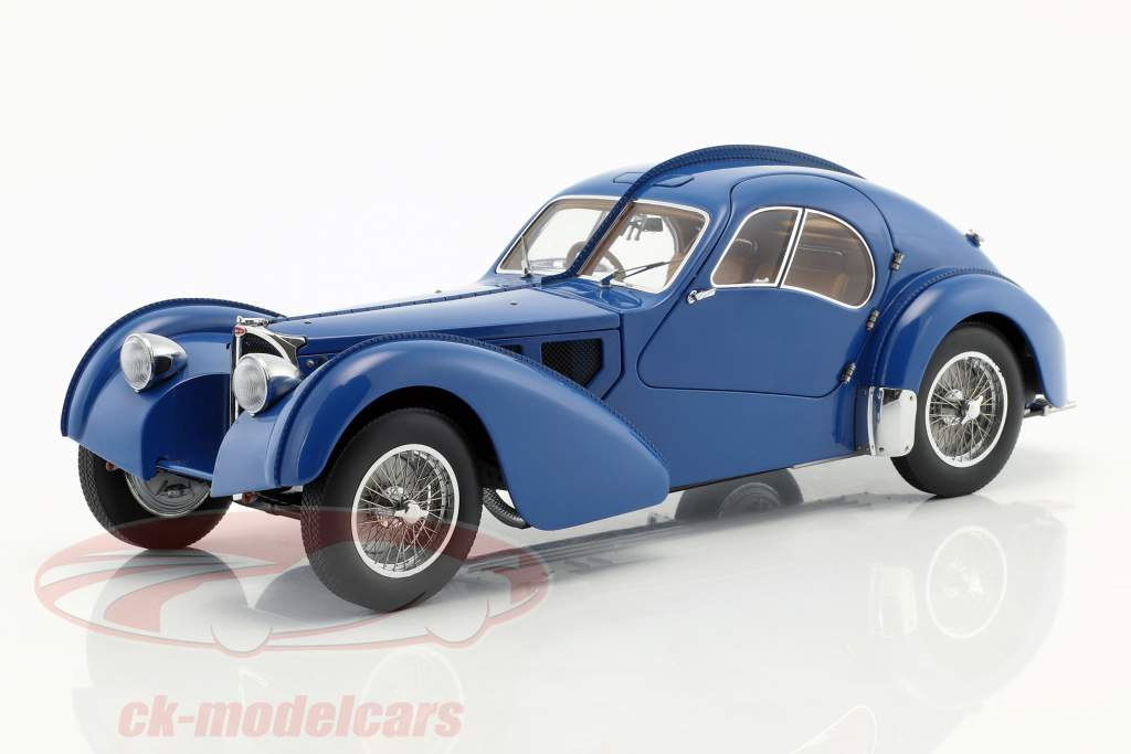 Bugatti 57S Atlantic Baujahr 1938 blau 1:18 AUTOart