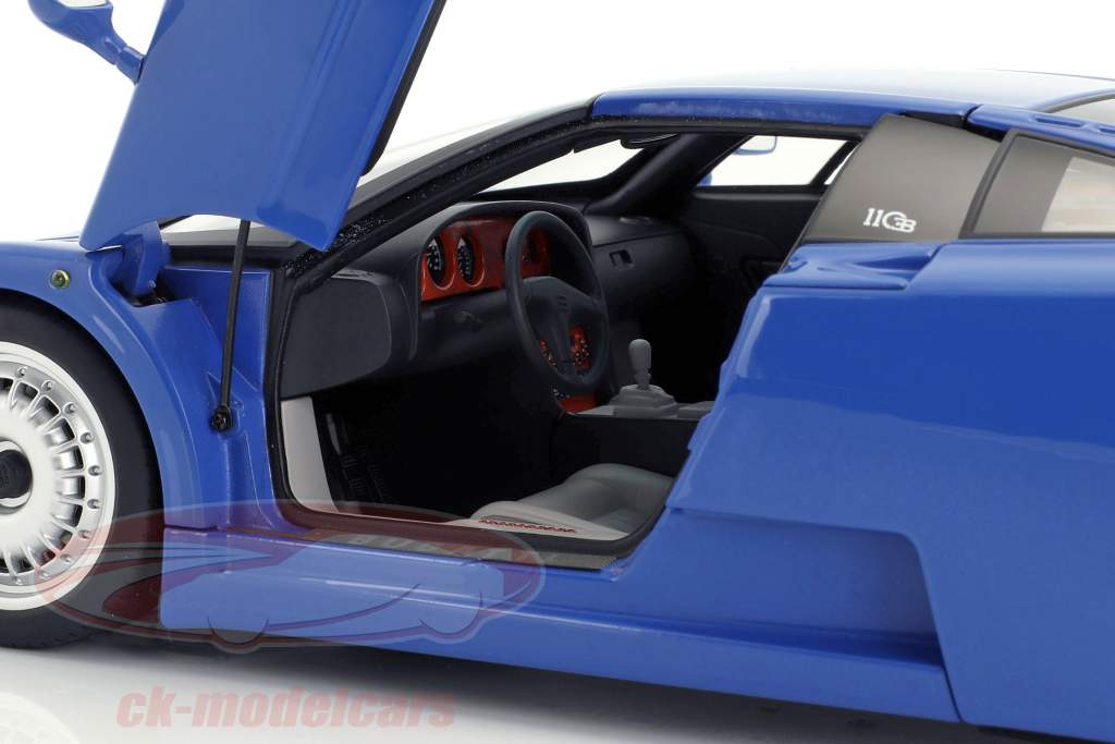 Bugatti EB110 GT Jaar 1991 blauw 1:18 AUTOart