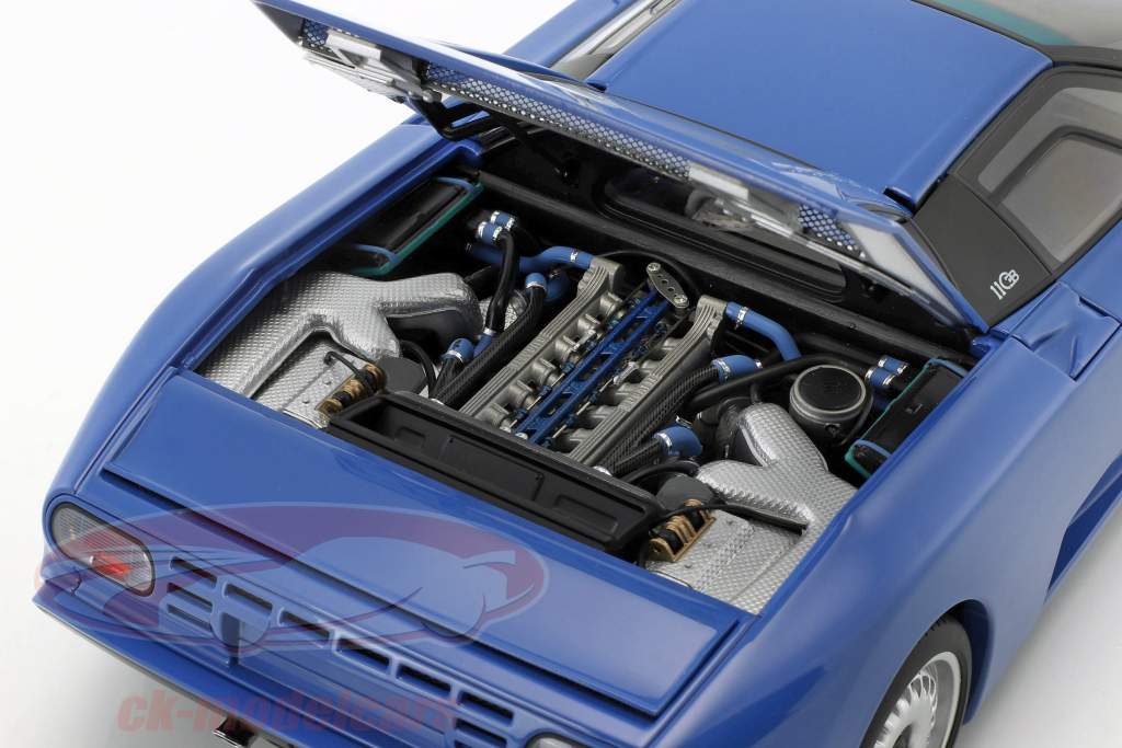 Bugatti EB110 GT Jaar 1991 blauw 1:18 AUTOart