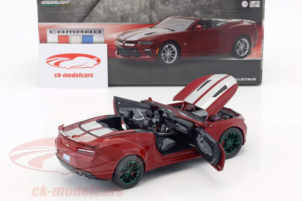 Chevrolet Camaro SS Cabriolet 築 2017 パープル メタリック / グリーン 1:24 Greenlight
