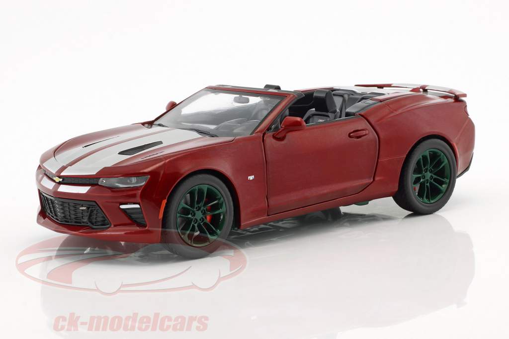 Chevrolet Camaro SS Cabriolet 築 2017 パープル メタリック / グリーン 1:24 Greenlight