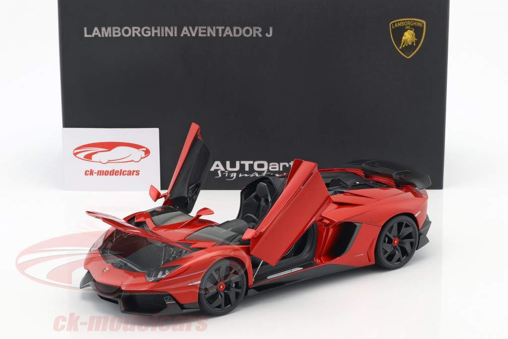 ランボルギーニ アヴェンタドール J 年 2012 赤 メタリック 1:18 オートアート