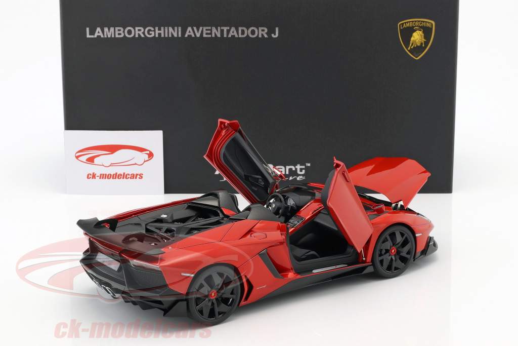 ランボルギーニ アヴェンタドール J 年 2012 赤 メタリック 1:18 オートアート