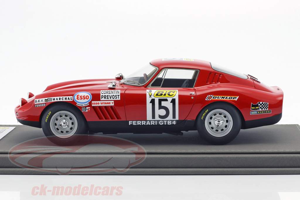 	Ferrari 275 GTB/4 #151 Tour de France 1970 Corentin, Prevost 1:18 BBR