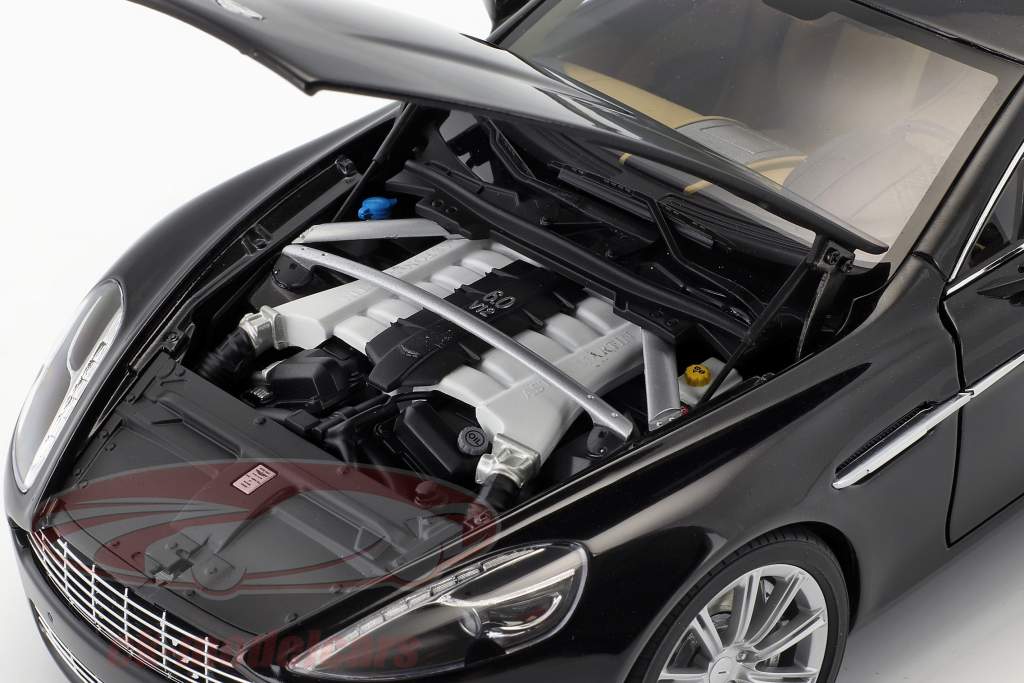 Aston Martin Rapide Year 2010 black 1:18 AUTOart