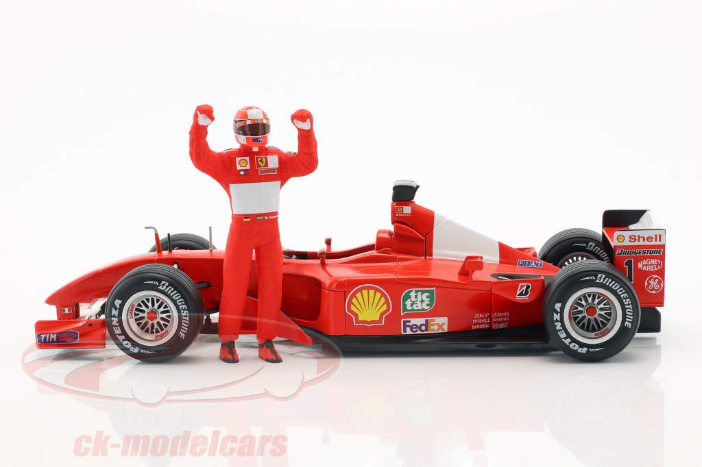 HotWheels 1:18 M. Schumacher Ferrari F2001 formula 1 Spa