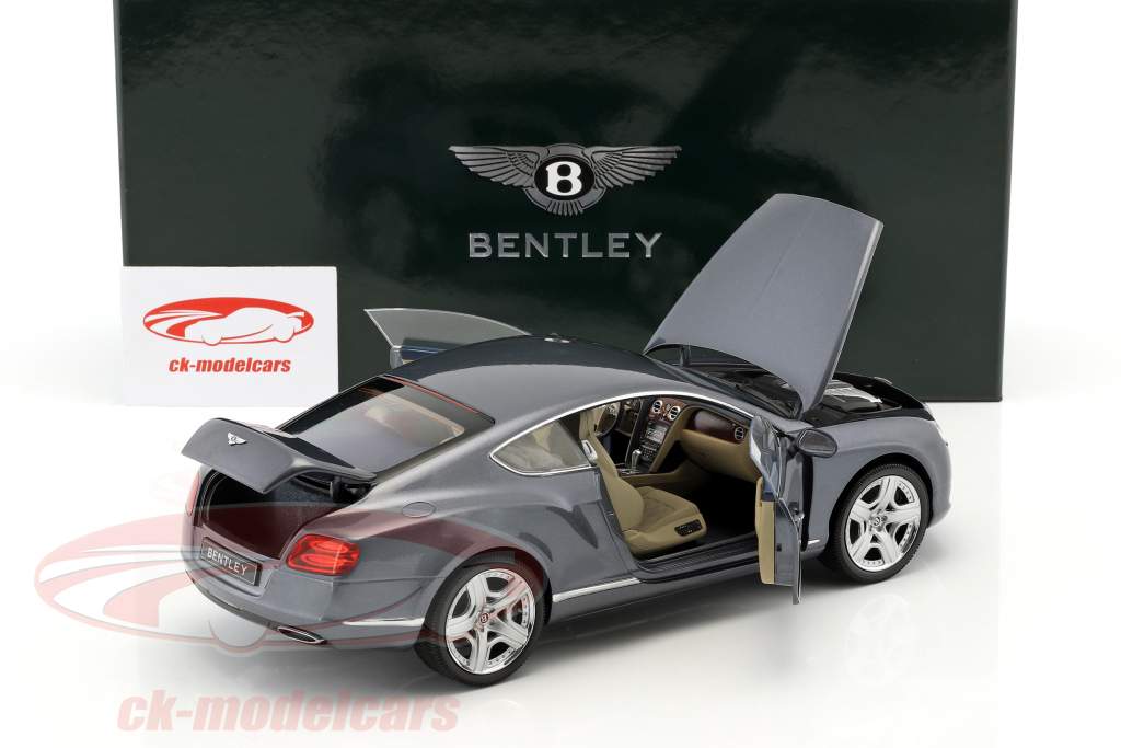 Bentley Continental GT Thunder année 2011 métallique bleu-gris 1:18 Minichamps