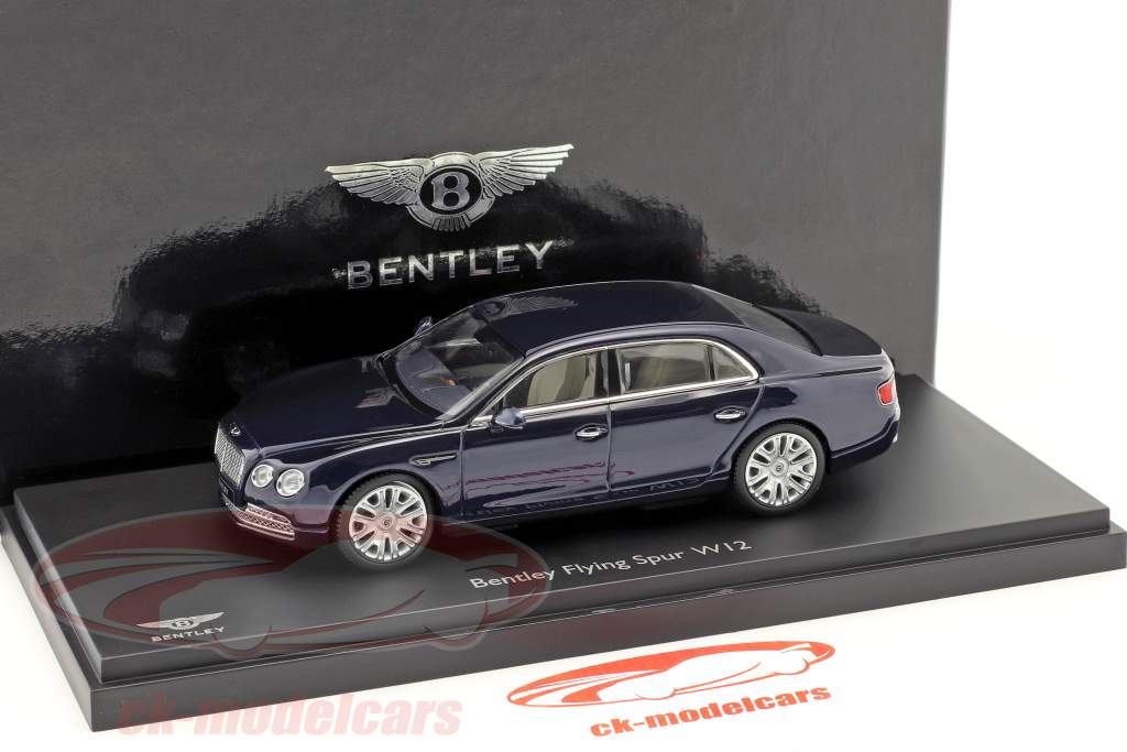 Bentley Flying Spur W12 mørk Blå Metallic 1:43 Kyosho