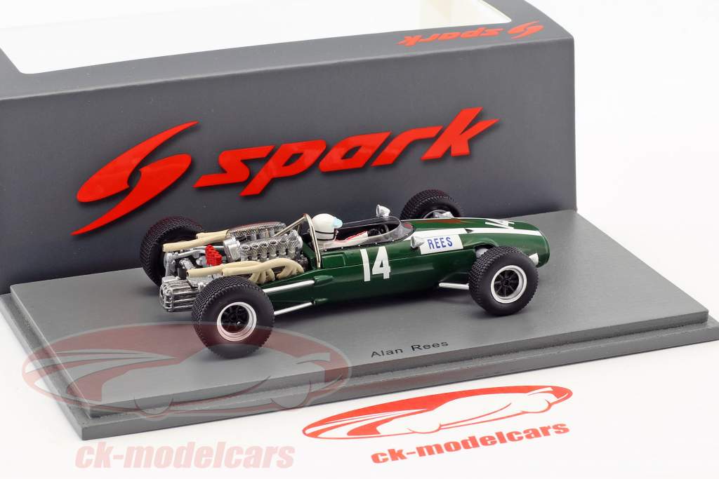 Alan Rees Cooper T81 #14 英国 GP 公式 1 1967 1:43 Spark