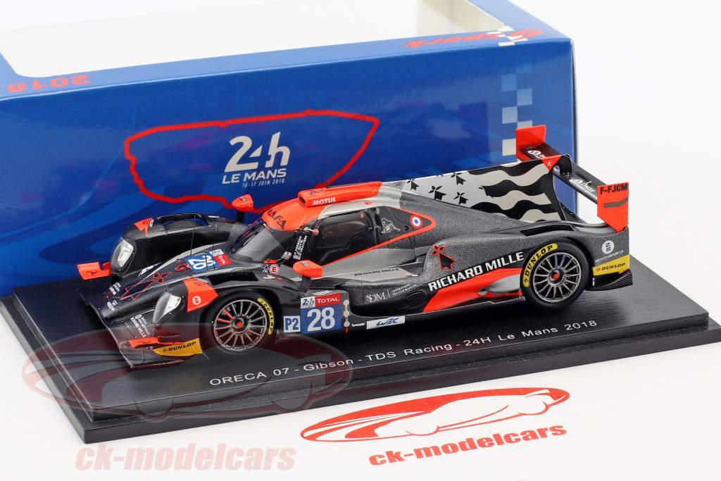 Oreca 07 #28 24h LeMans 2018 Perrodo, Duval, Vaxiviere 1:43 Spark
