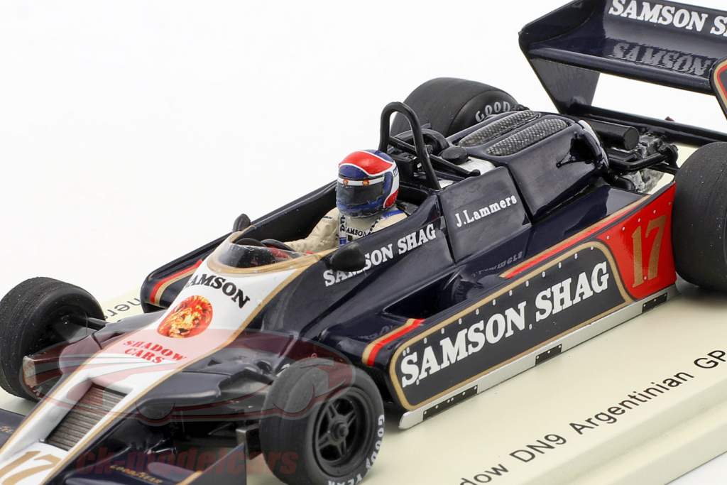 Jan Lammers Shadow DN9 #17 Argentinië GP formule 1 1979 1:43 Spark